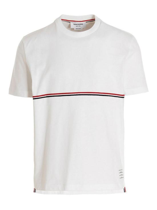  톰브라운 반팔 티셔츠 MJS221AJ0058100 White