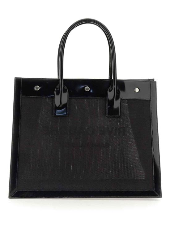  생로랑 리브 고쉬 스몰 쉐브론 메쉬 & 샤이니 레더백 743153FABXI1000 - SAINT LAURENT