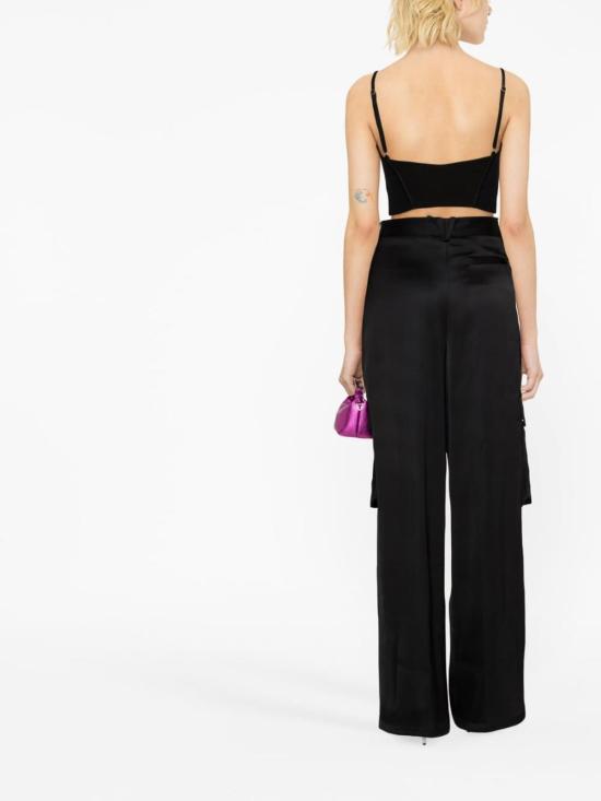  베르사체 스트레이트 팬츠 10098441A068381B000 Black - VERSACE