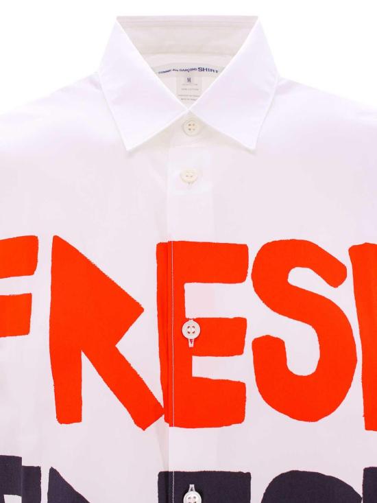  꼼데가르송 반팔 셔츠 FKB0181 White - COMME DES GARCONS