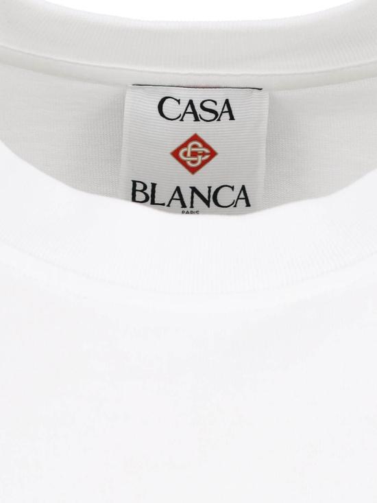  카사블랑카 반팔 티셔츠 MPF25JTS00108CASAWAYMOUNTAIN White - CASABLANCA