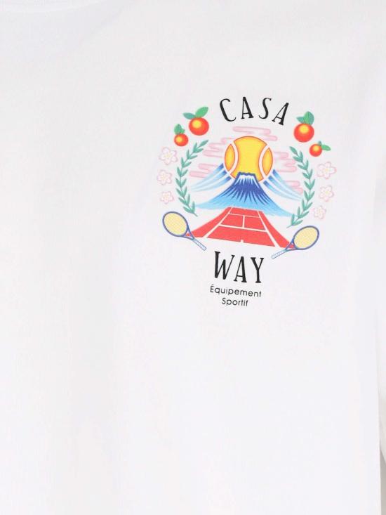  카사블랑카 반팔 티셔츠 MPF25JTS00108CASAWAYMOUNTAIN White - CASABLANCA