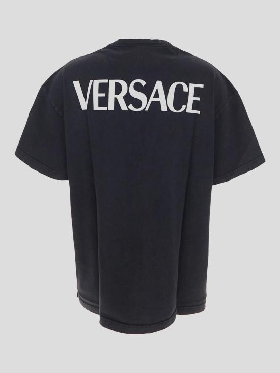  베르사체 반팔 티셔츠 10095481A072611B000 Black - VERSACE