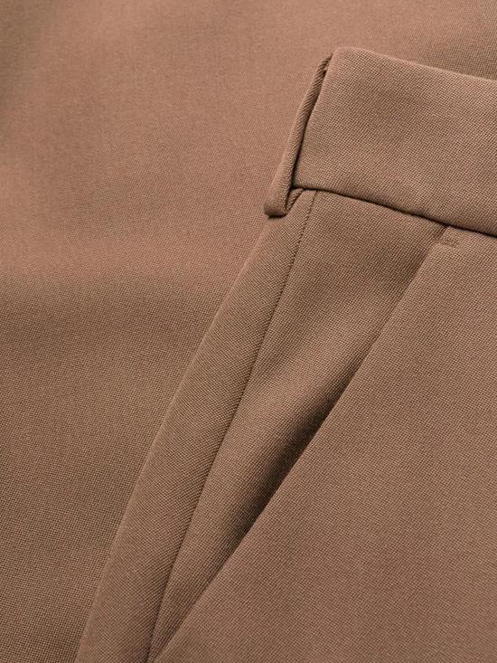  발망 스트레이트 팬츠 AF0PO100WB058AS Brown - BALMAIN