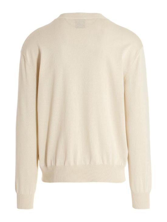  마르셀로 불론 긴팔 티셔츠 CMHE034S23KNI0010425 White - MARCELO BURLON