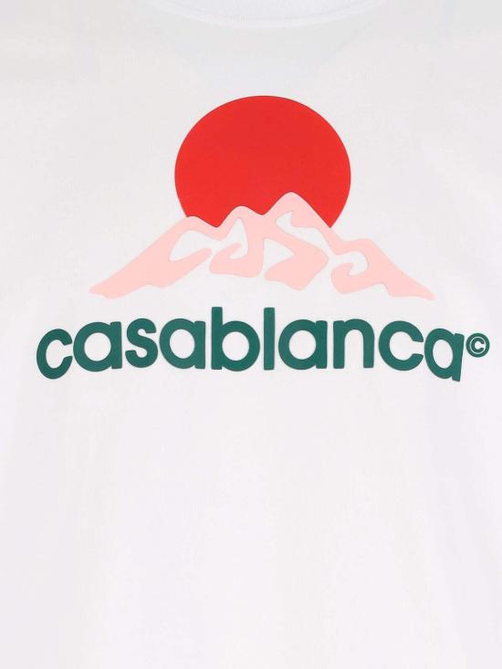  카사블랑카 반팔 티셔츠 MPF25JTS00103CASABLANCAMONTAGNE White - CASABLANCA