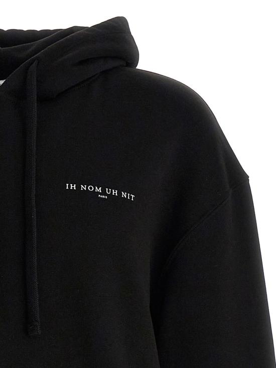  이놈어닛 후드 티셔츠 NUS23233009 Black - IH NOM UH NIT