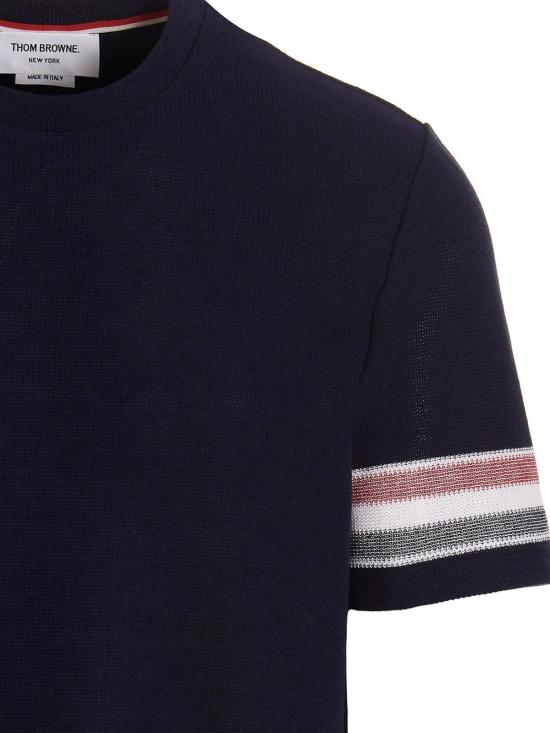  톰브라운 반팔 티셔츠 MJS204AJ0046415 Blue - THOM BROWNE