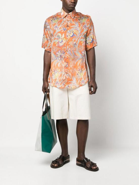  에트로 반팔 셔츠 1K91647720750 Orange - ETRO