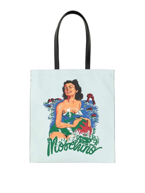  모스키노 토트백 744682131339 Light Blue