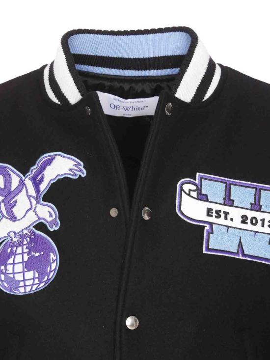  오프화이트 봄버 자켓 OMEH053S25FAB0011049 Black - OFF WHITE