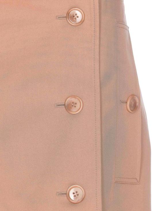  버버리 미디 스커트 8067747 Nude Neutrals - BURBERRY