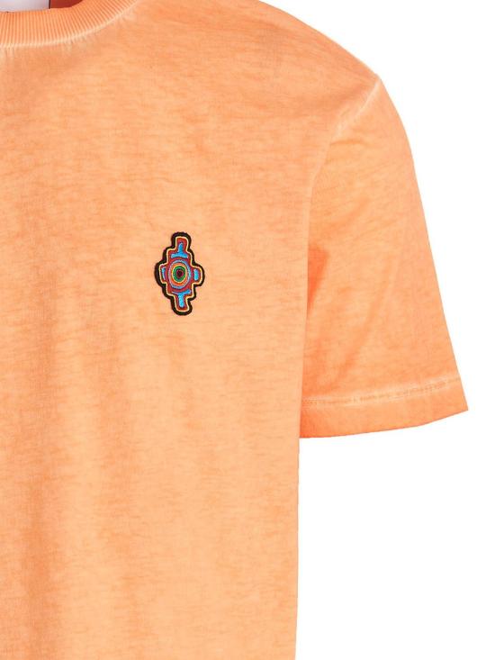  마르셀로 불론 반팔 티셔츠 CMAA018S23JER0082025 Orange - MARCELO BURLON