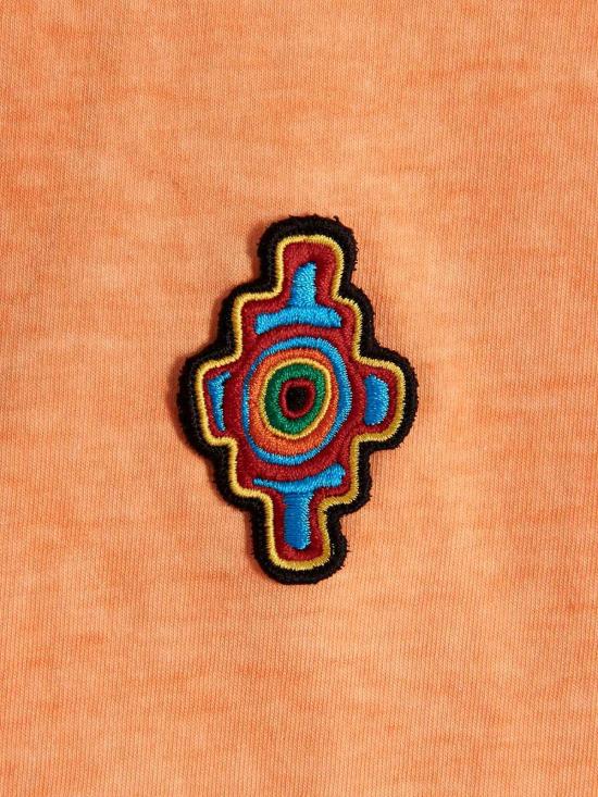  마르셀로 불론 반팔 티셔츠 CMAA018S23JER0082025 Orange - MARCELO BURLON