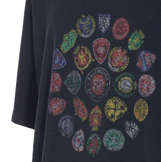 25FW 발렌시아가 반팔 티셔츠 764235 TTVH41041 Black - BALENCIAGA