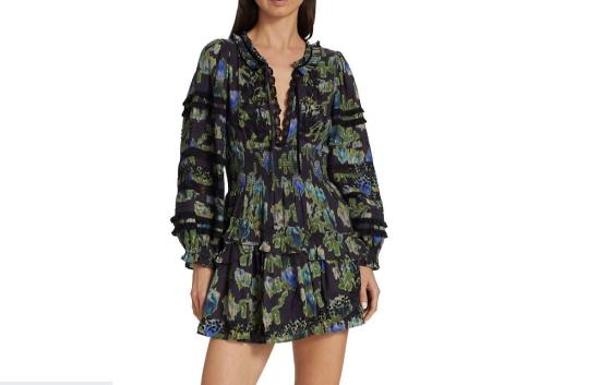  러브쉐이크팬시 숏 원피스 러브 쉑 팬시 클라키 드레스 딥 블루 트레이스