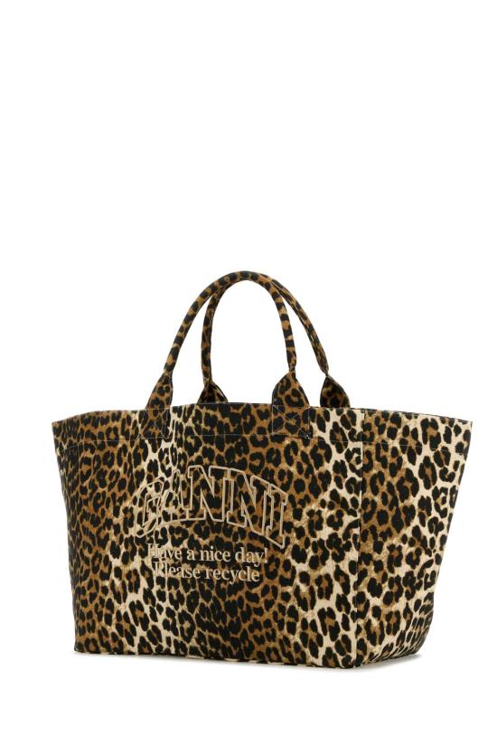 25FW 가니 토트백 A5822943 LEOPARD DOM - GANNI