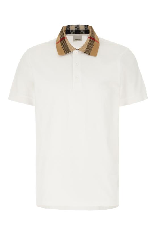 26SS 버버리 코튼 폴로 셔츠 8071621 A1464 WHITE