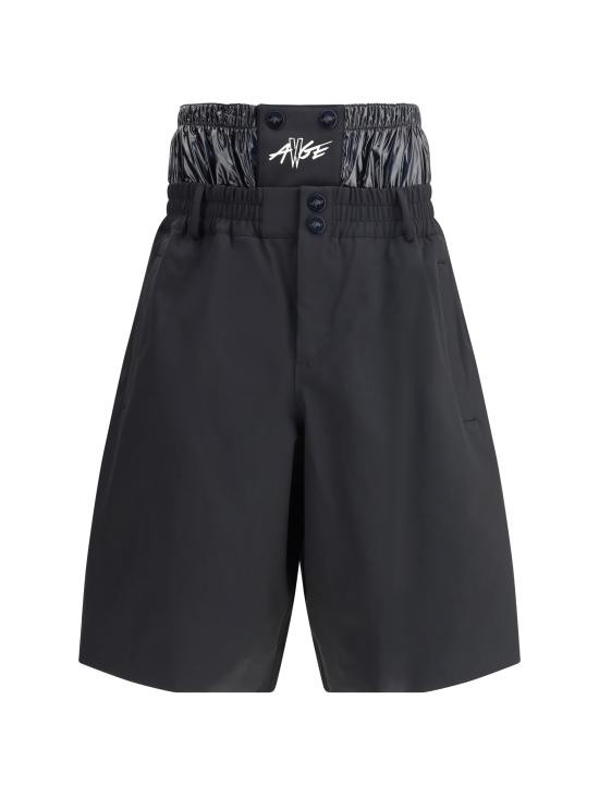 25FW MONCLER x ASAP ROCKY 숏팬츠 K24042B00001M7556 999 BLACK