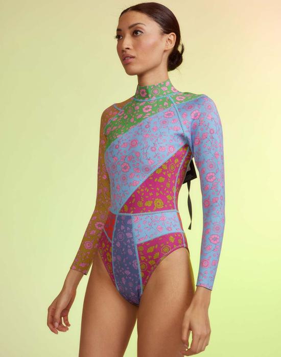  신시아 로리 원피스 수영복 신시아 로울리 패치워크 습식수트 Frlmu - CYNTHIA ROWLEY