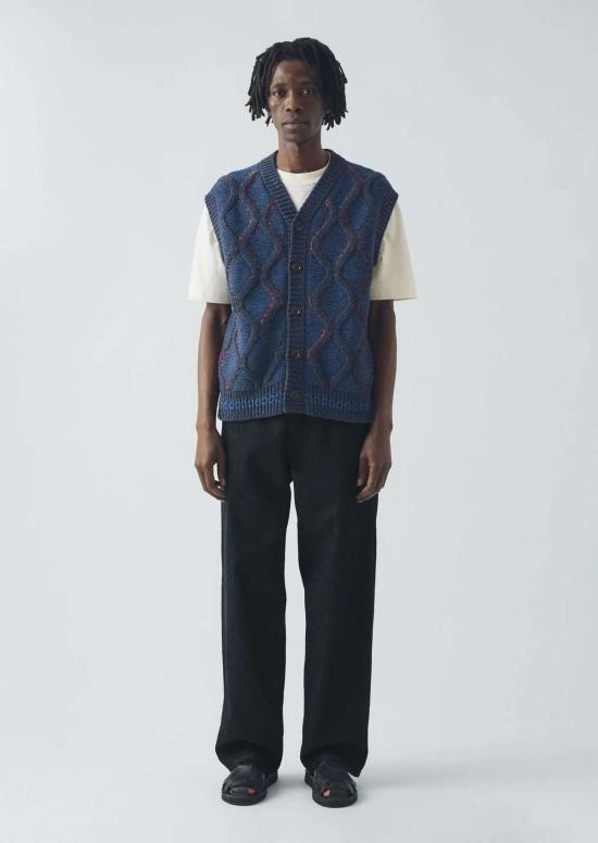  TOAST 베스트 토스트 핸드 장식 조끼 블루 멀티