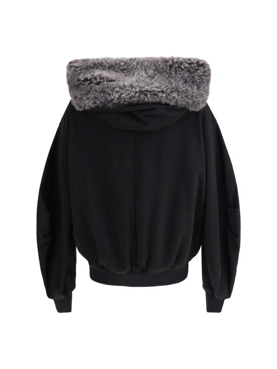 25FW 돌체앤가바나 후드 티셔츠 G9BVOZG7PLD N0000 BLACK - DOLCE & GABBANA