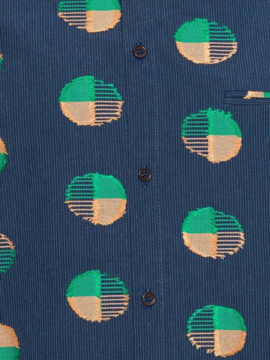  헨릭 빕스코브 긴팔 셔츠 Henrik Vibskov 블루  도트 쿠페 - HENRIK VIBSKOV