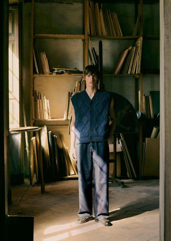  토스트 데님 팬츠 로리 데님 진 인디고