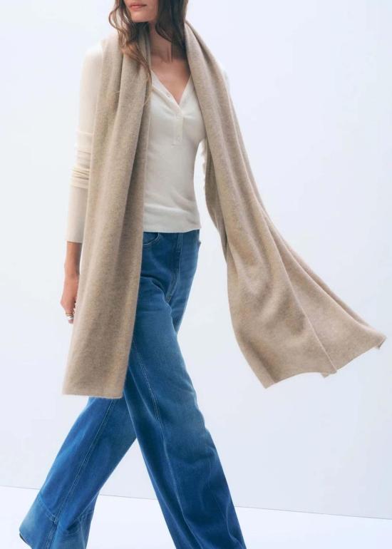  화이트 워렌 머플러/스카프 화이트 + 워렌 여행용 랩