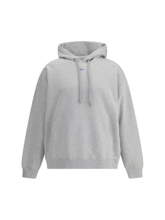 25FW 오프화이트 스텐실 에로우 스케이트 후드 티셔츠 OMBB085F25FLE00H 0846 GREY