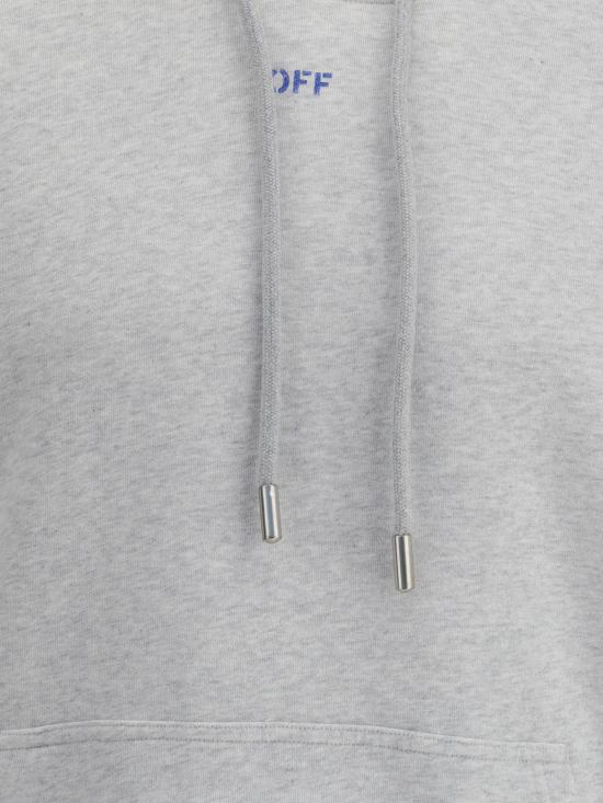 25FW 오프화이트 스텐실 에로우 스케이트 후드 티셔츠 OMBB085F25FLE00H 0846 GREY - OFF WHITE