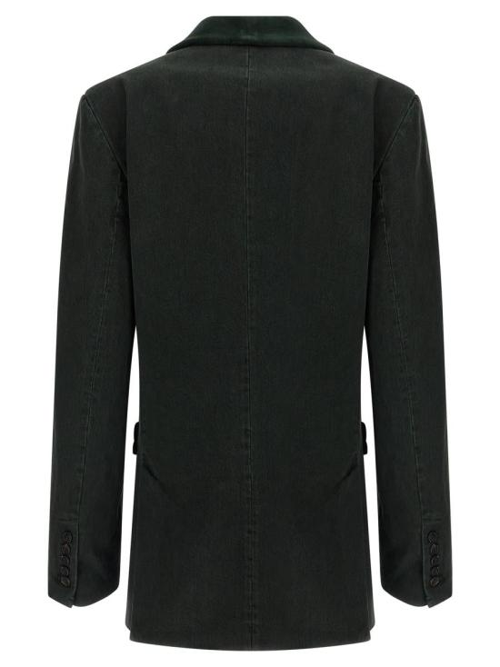 25FW 드리스 반 노튼 코트 2520104372397508 GREEN - DRIES VAN NOTEN