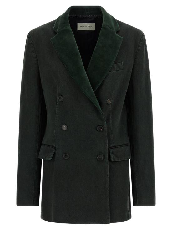 25FW 드리스 반 노튼 코트 2520104372397508 GREEN