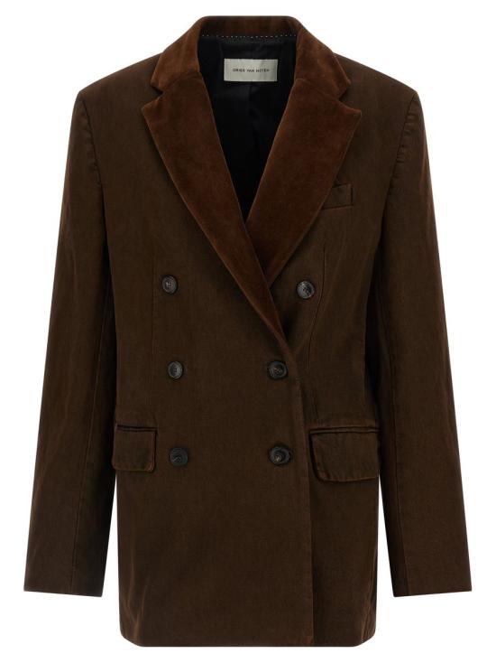 25FW 드리스 반 노튼 코트 2520104372397703 BROWN