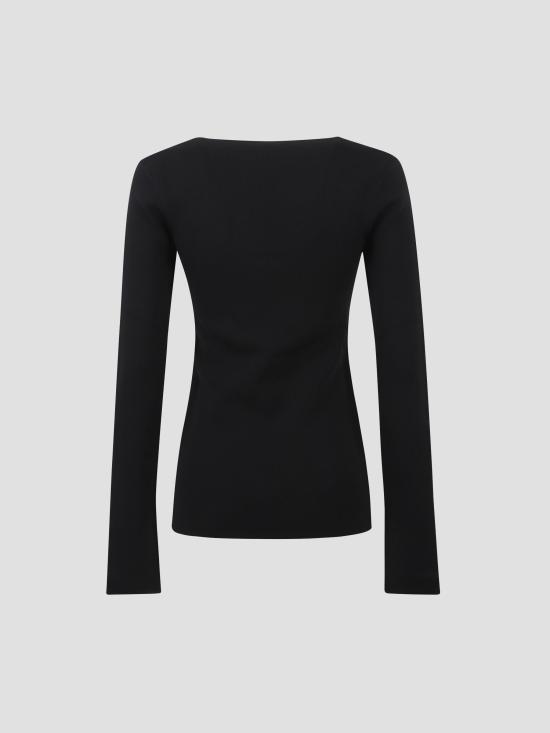 25FW 토템 셔츠 254WRT0571YA0187 001 BLACK - TOTEME