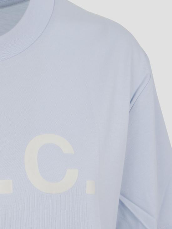 25FW 아페쎄 반팔 티셔츠 COHBMM26384 ILC BLEU CIEL BLANC - A.P.C.