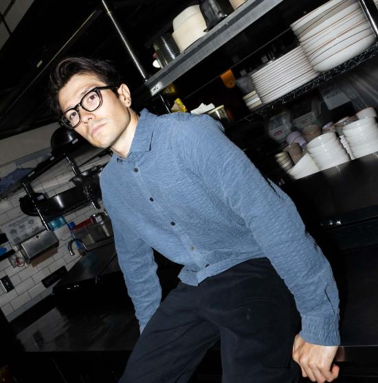  왁스 런던 데님 셔츠 셸리 - WAX LONDON