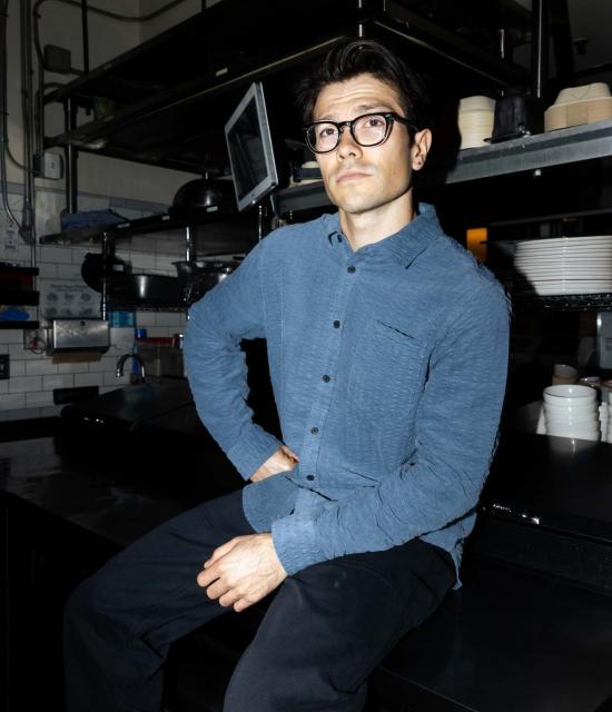  왁스 런던 데님 셔츠 셸리 - WAX LONDON