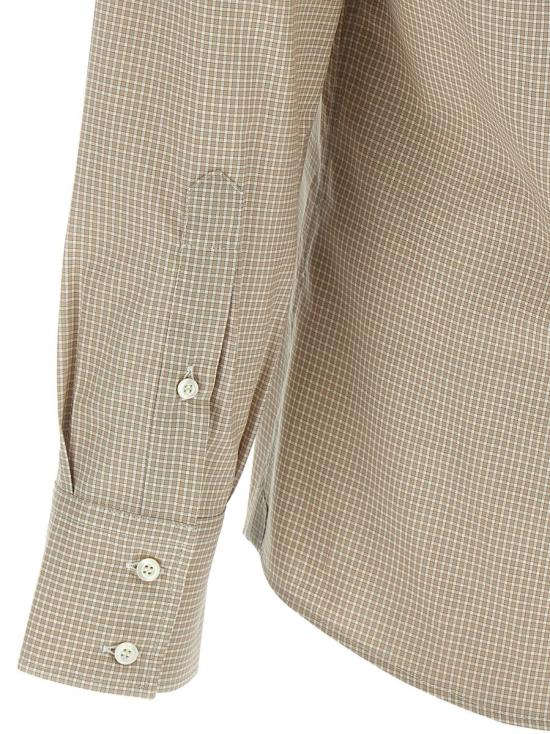 25FW 브루넬로 쿠치넬리 긴팔 셔츠 MY6460038C023 Beige - BRUNELLO CUCINELLI