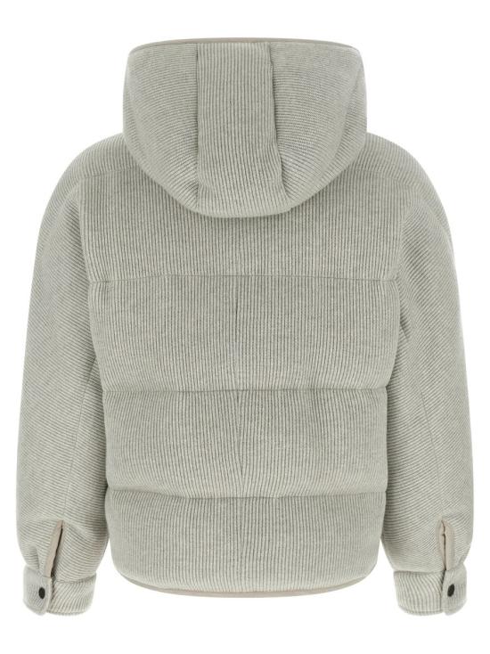 25FW 브루넬로 쿠치넬리 숏패딩 M01ET7728CCW76 SILVER - BRUNELLO CUCINELLI