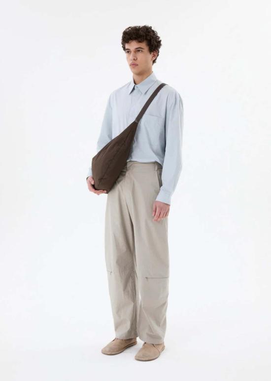  아모멘토 긴팔 셔츠 스퀘어 포켓 오버사이즈 - AMOMENTO