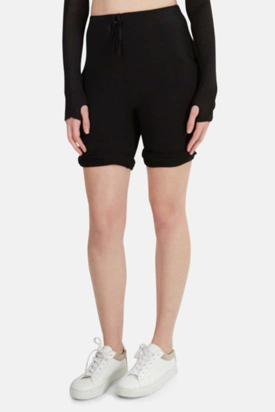  알렉산더 왕 숏팬츠 코튼 프렌치 테리 반바지 블랙 - ALEXANDER WANG