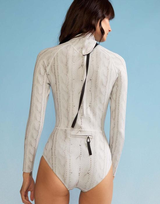  신시아 로리 원피스 수영복 신시아 로울리 케이블 니트 습식수트 - CYNTHIA ROWLEY