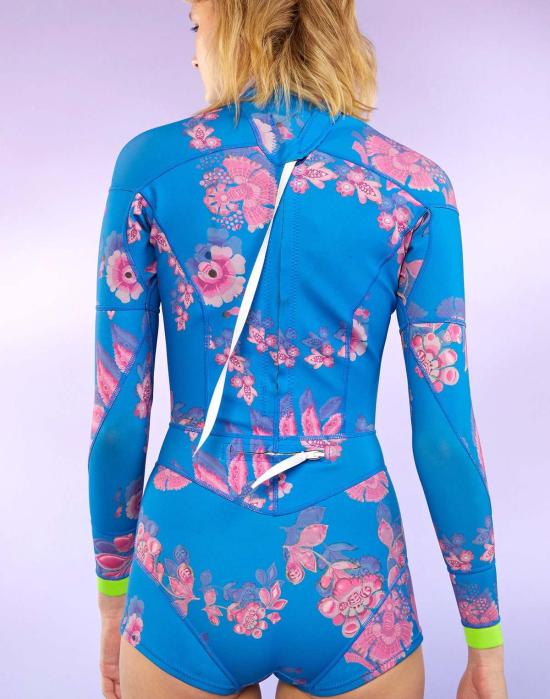  신시아 로리 원피스 수영복 신시아 로울리 보위 플로럴 습식수트 Blpkm - CYNTHIA ROWLEY