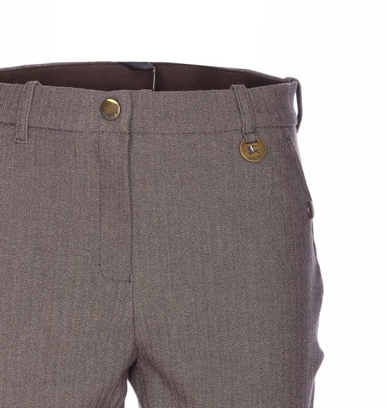 25FW 버버리 헤링본 스트레치 코튼 조드퍼 팬츠 8116806 C4055 Brown - BURBERRY