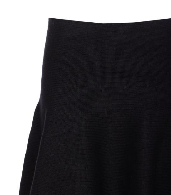 25FW 알라이아 미디 스커트 AA9J2418K115B 995 Black - ALAIA