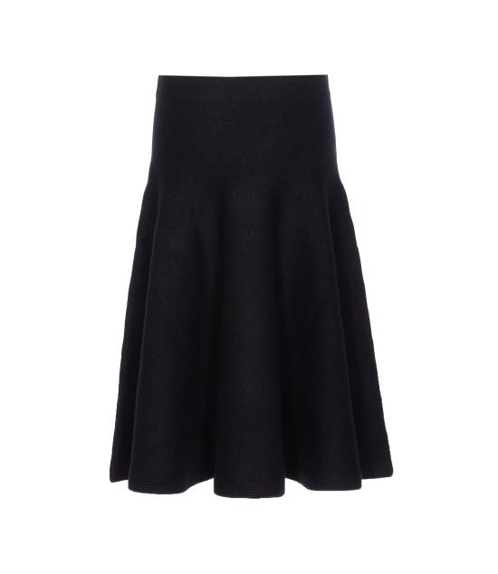 25FW 알라이아 미디 스커트 AA9J2418K115B 995 Black - ALAIA