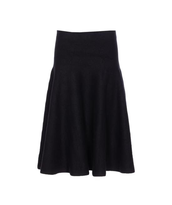 25FW 알라이아 미디 스커트 AA9J2418K115B 995 Black