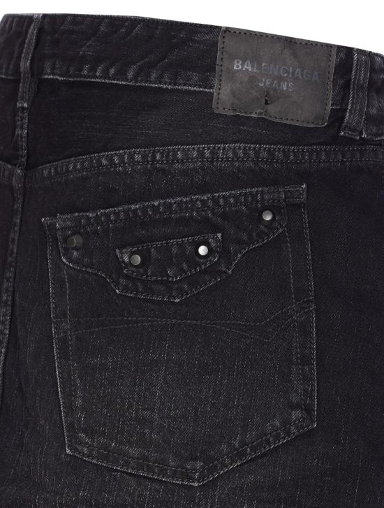 25FW 발렌시아가 미디 스커트 852324 TTW671037 Black - BALENCIAGA