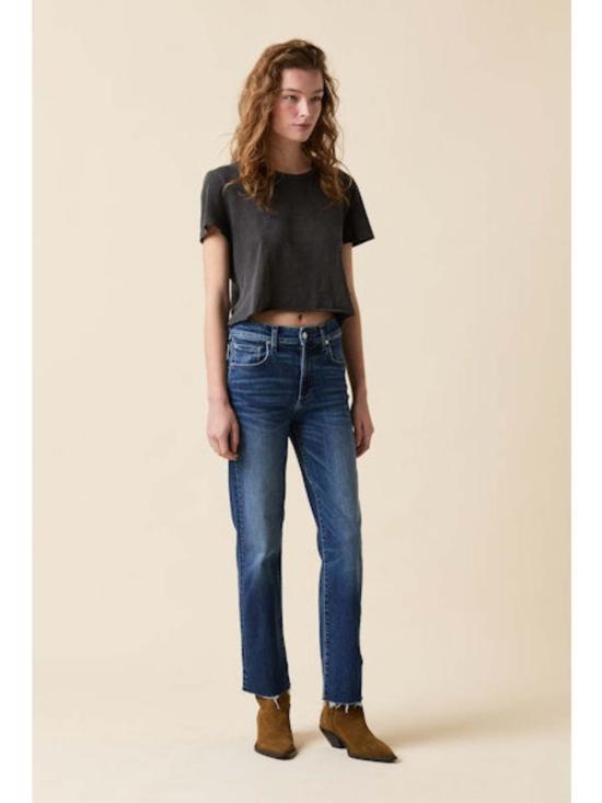  르장 데님 팬츠 Le Jean Sabine 스트레이트 앵클 진 - LE JEAN